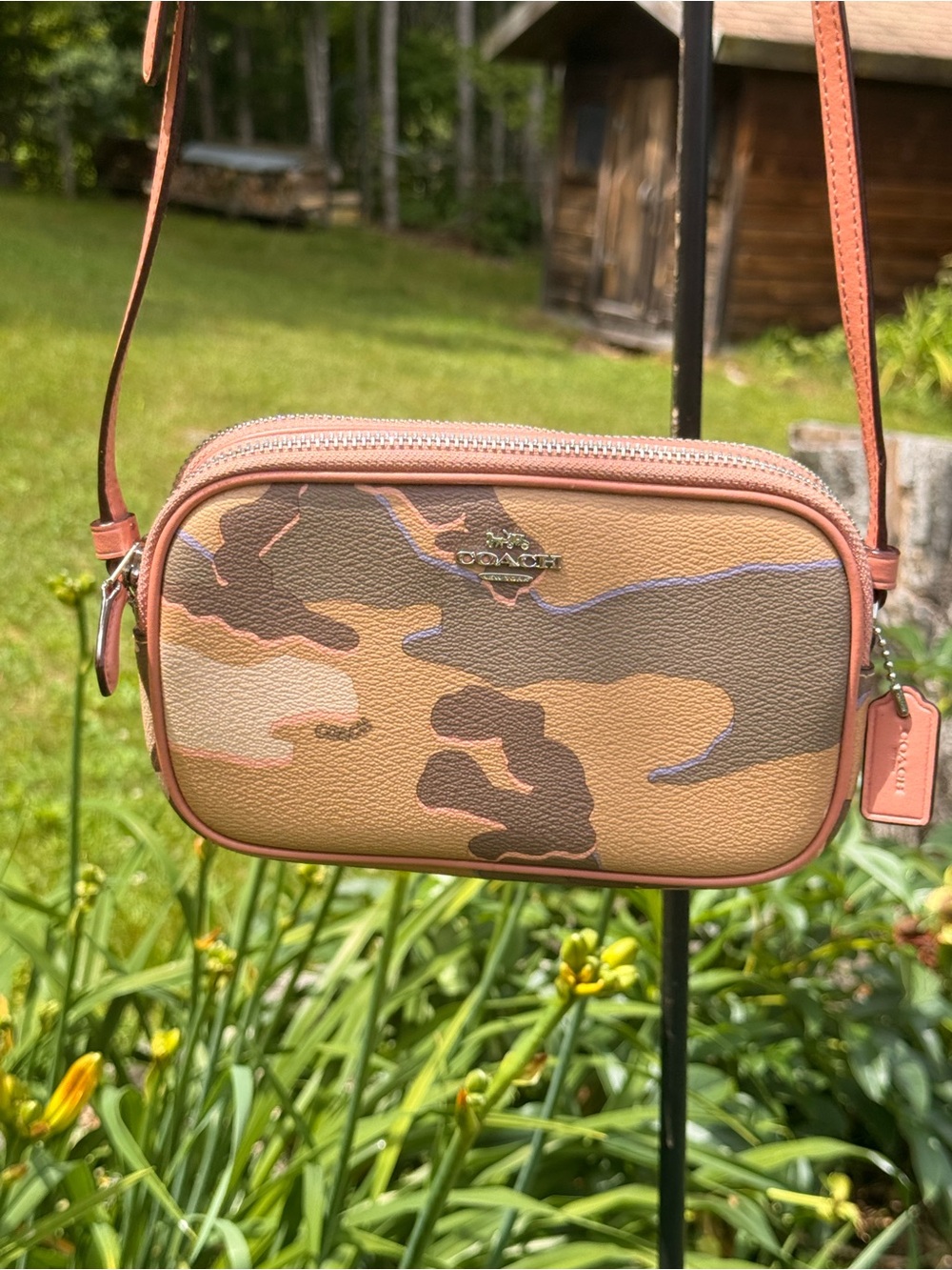 Coach Wild Camo Crossbody Pouch F32076